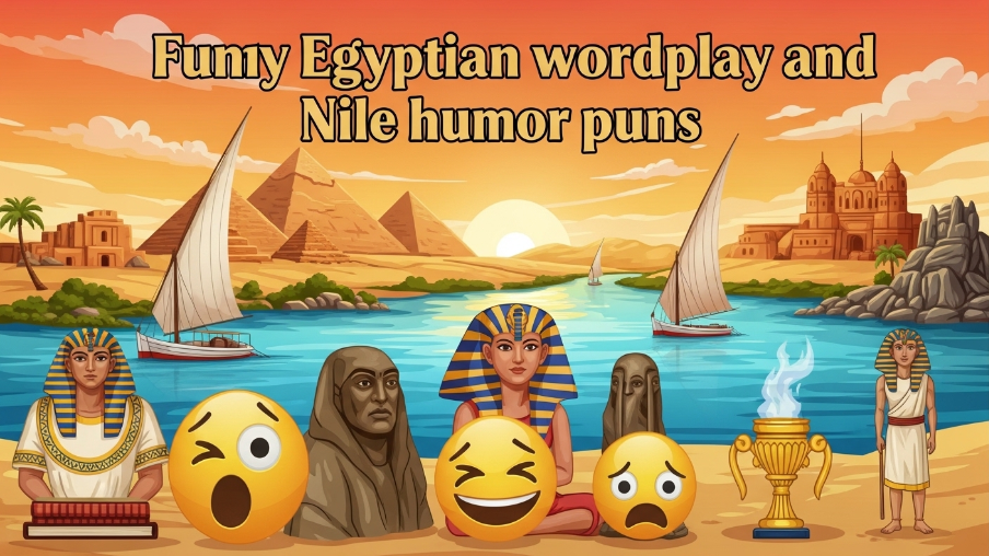 Funny Egyptian wordplay and Nile humor puns
