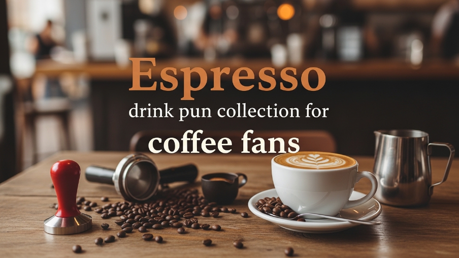 Espresso drink pun collection for coffee fans