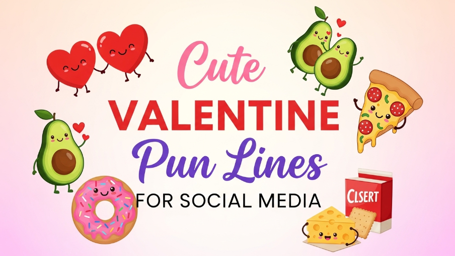 Cute Valentine Pun Lines for Social Media