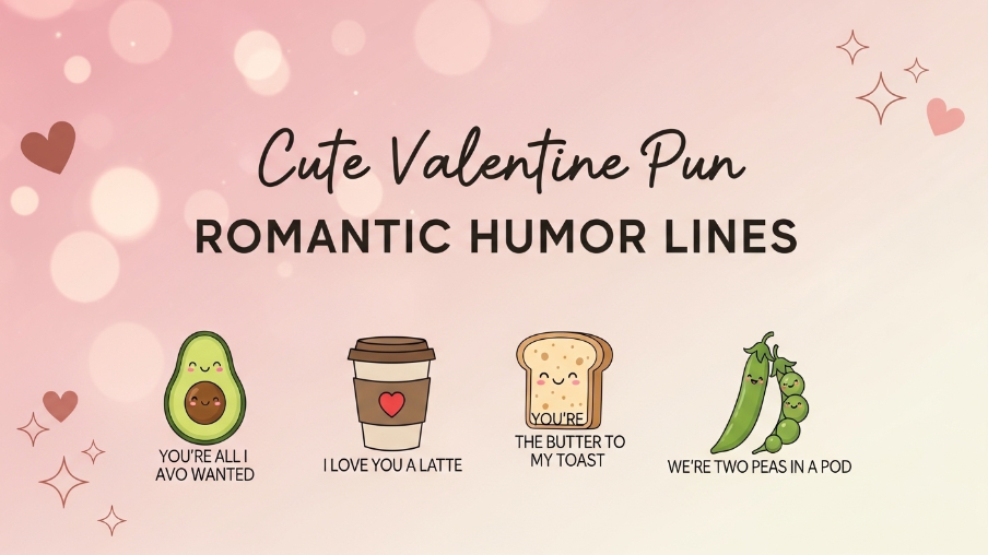 Cute Valentine Pun Romantic Humor Lines