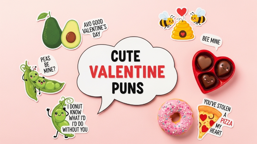 Cute valentine puns