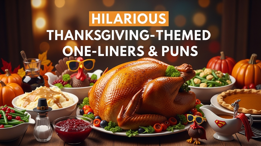 hilarious thanksgiving themed one liners puns