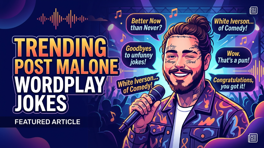 Trending Post Malone Wordplay Jokes