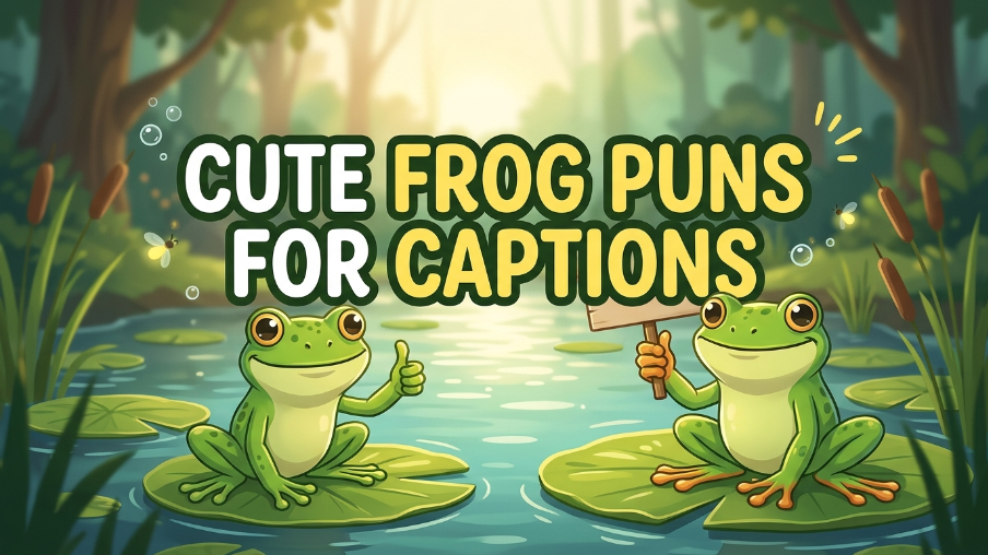Cute Frog Puns for Captions