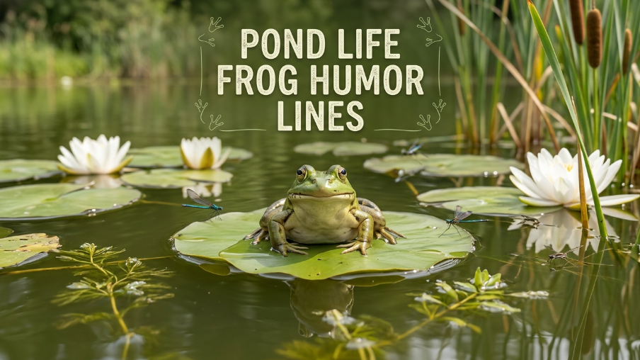Pond Life Frog Humor Lines