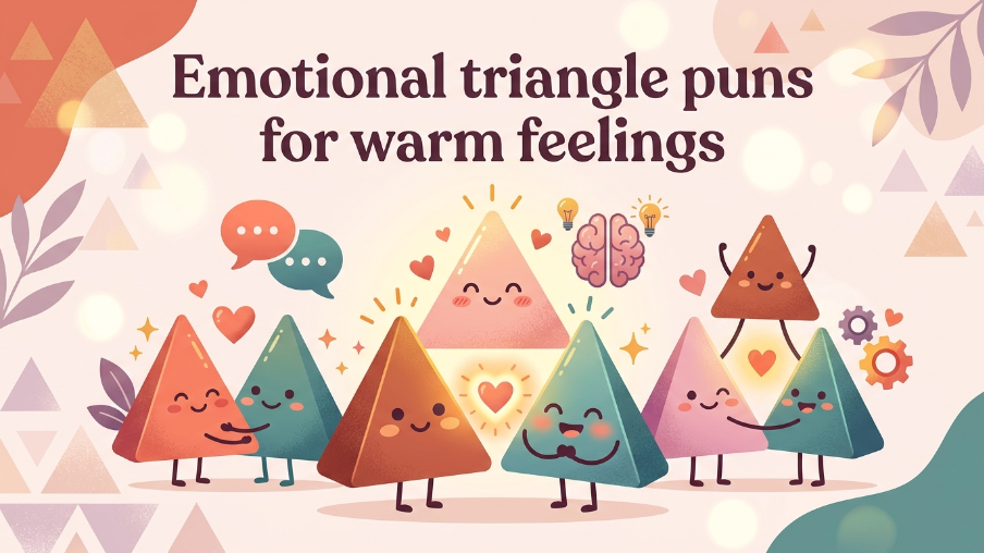 Emotional triangle puns for warm feelings
