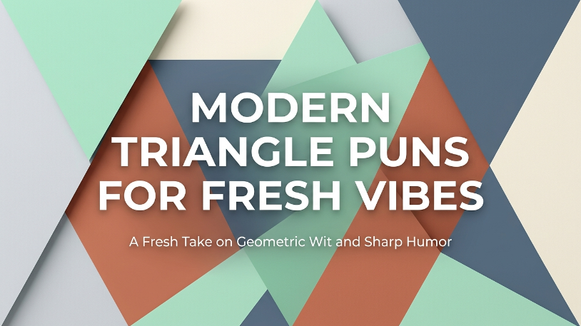 Modern triangle puns for fresh vibes