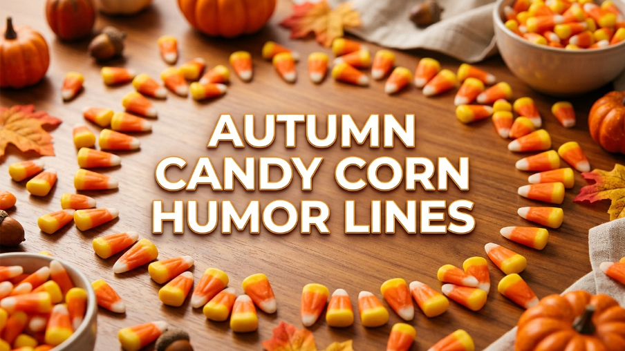 Autumn Candy Corn Humor Lines