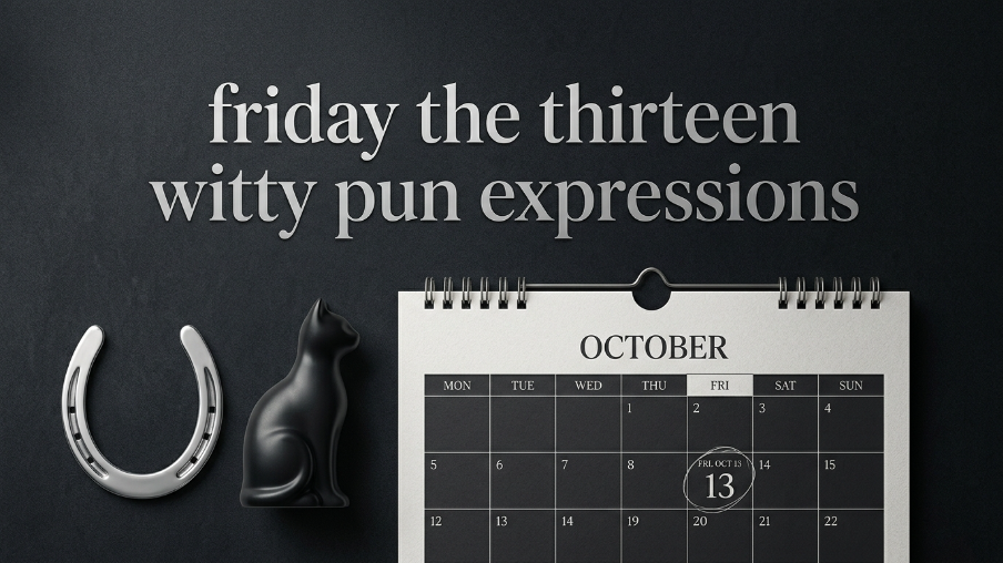 friday the thirteen witty pun expressions