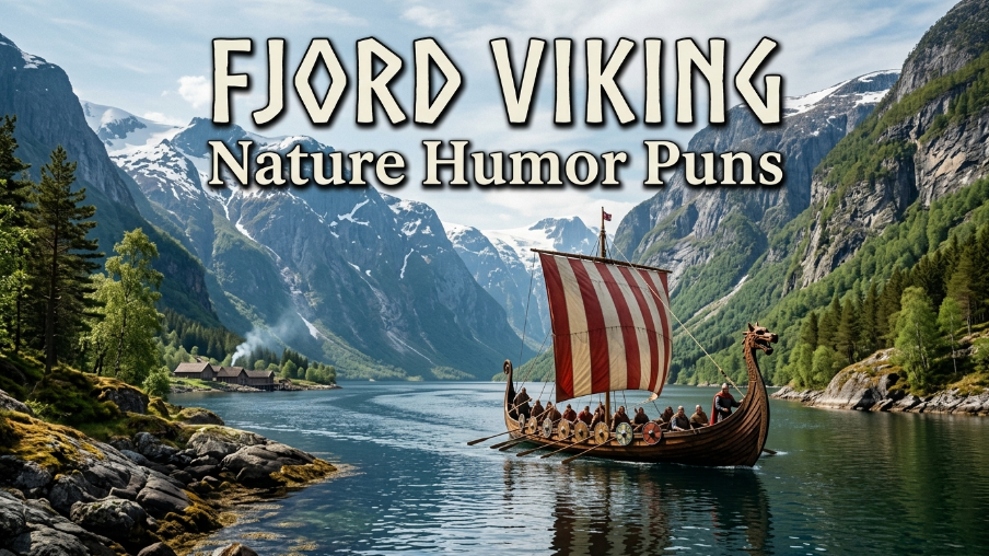 Fjord Viking Nature Humor Puns