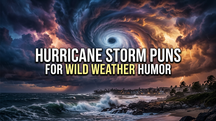 Hurricane storm puns for wild weather humor