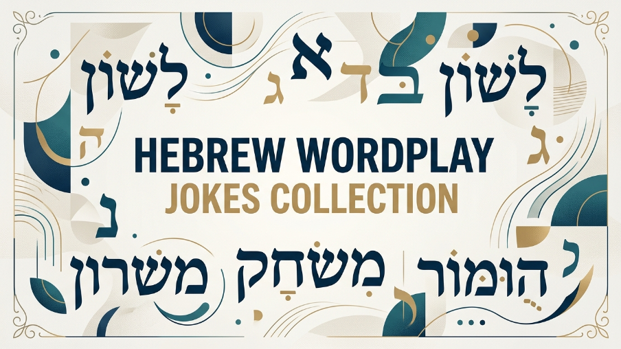 Hebrew wordplay jokes collection