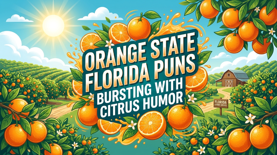Orange state florida puns bursting with citrus humor