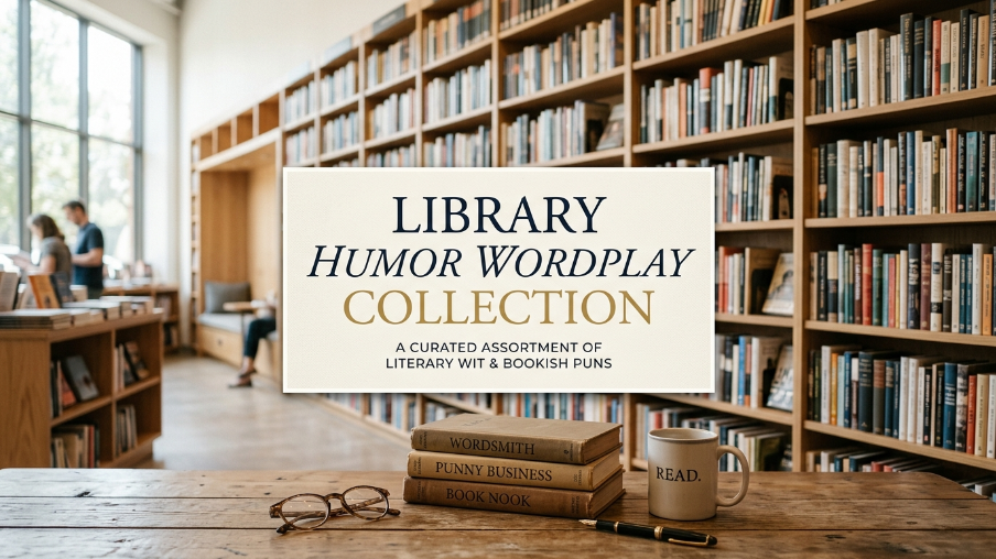 Library humor wordplay collection