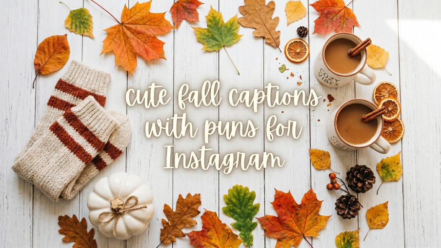 cute fall captions with puns for Instagram