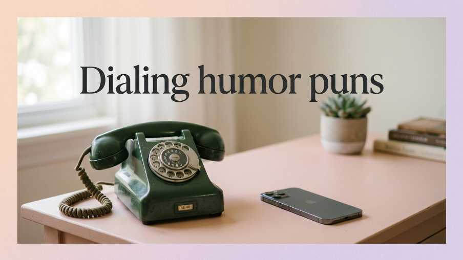 Dialing humor puns
