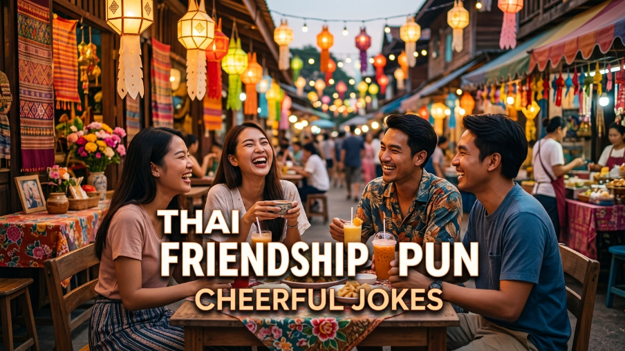 Thai friendship pun cheerful jokes