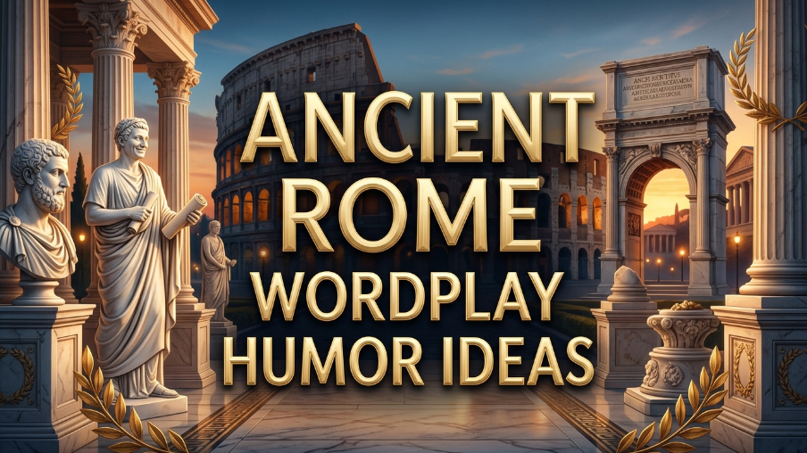 Ancient Rome wordplay humor ideas
