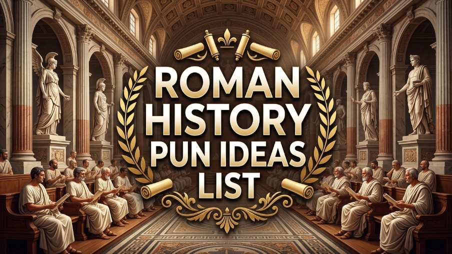 Roman history pun ideas list