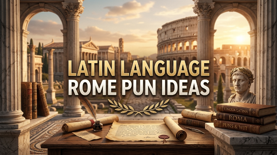Latin language Rome pun ideas