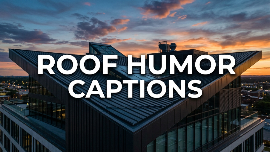Roof humor captions