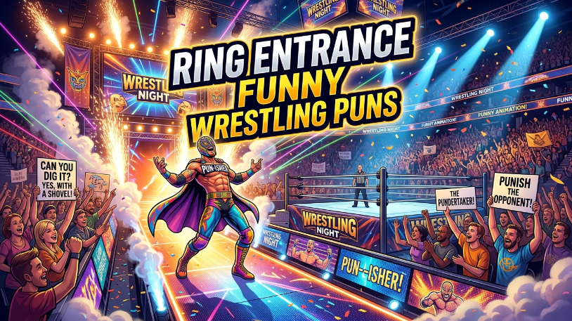 Ring Entrance Funny Wrestling Puns