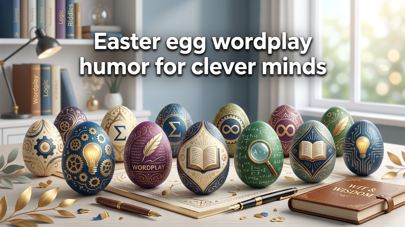 Easter egg wordplay humor for clever minds