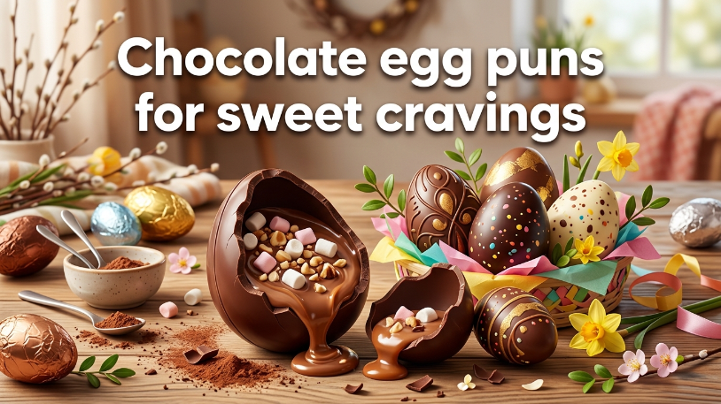 Chocolate egg puns for sweet cravings