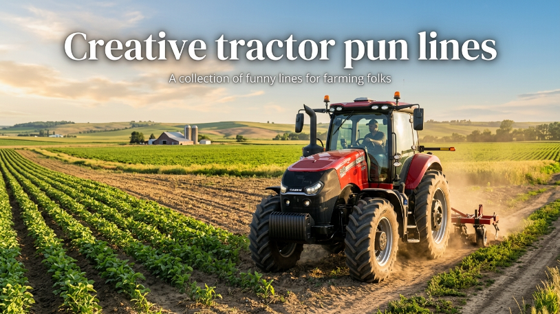 Creative tractor pun lines