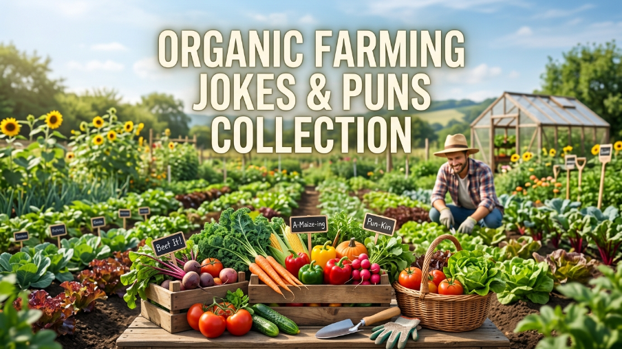 Organic farming jokes puns collection