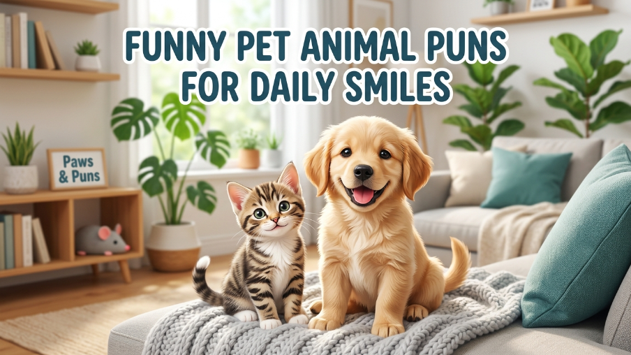 Funny pet animal puns for daily smiles