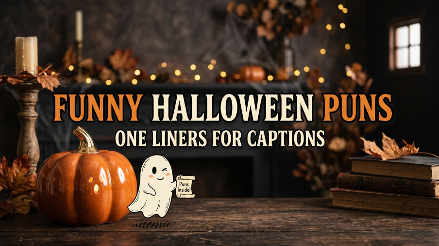 funny halloween puns one liners for captions