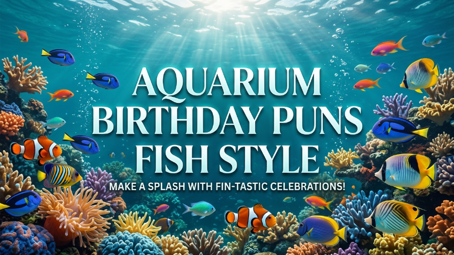 Aquarium Birthday Puns Fish Style