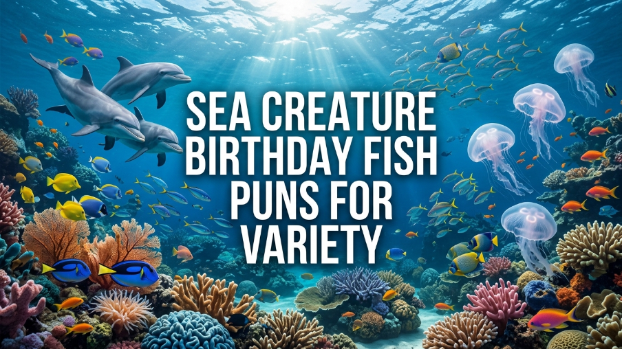Sea Creature Birthday Fish Puns for Variety