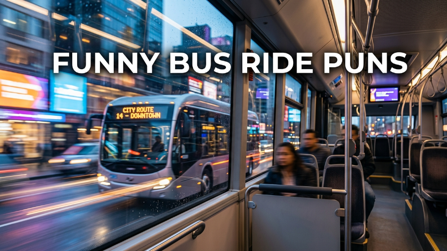 Funny bus ride puns