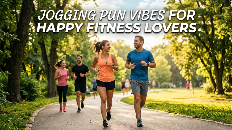 jogging pun vibes for happy fitness lovers