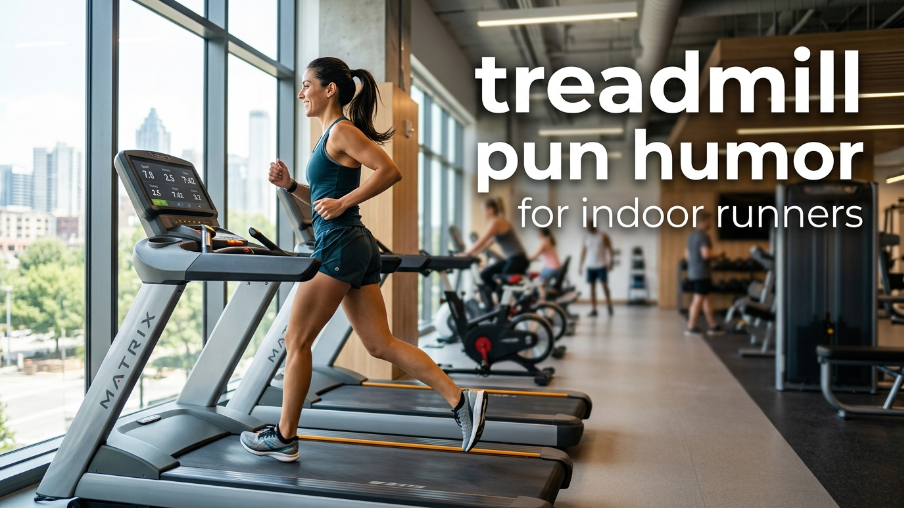 treadmill pun humor for indoor runners