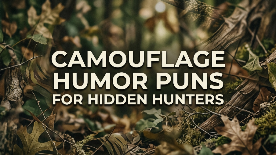 camouflage humor puns for hidden hunters