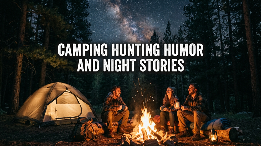 camping hunting humor and night stories