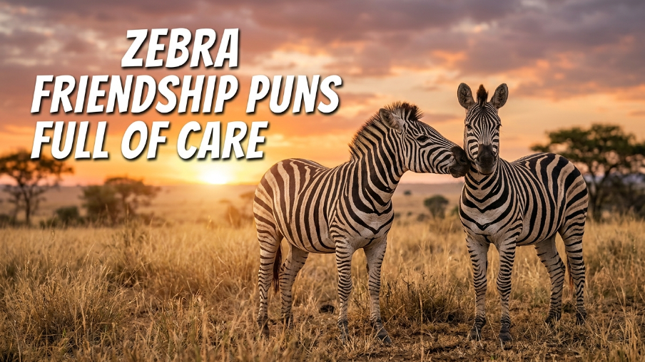 Zebra friendship puns full of care