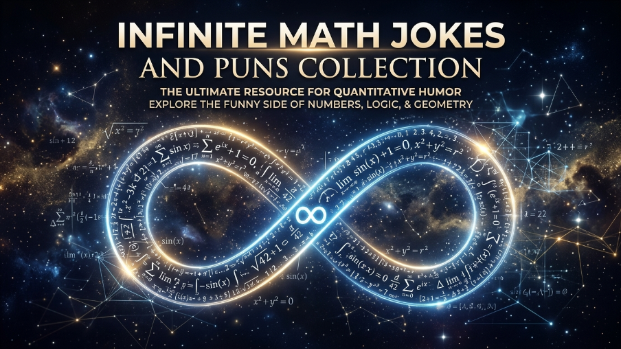 Infinite math jokes and puns collection