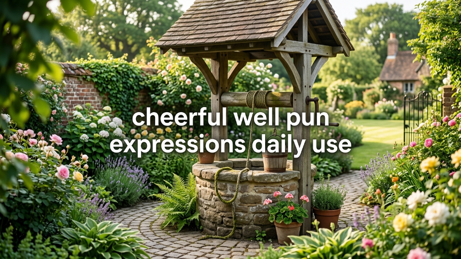 cheerful well pun expressions daily use
