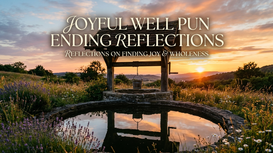 joyful well pun ending reflections