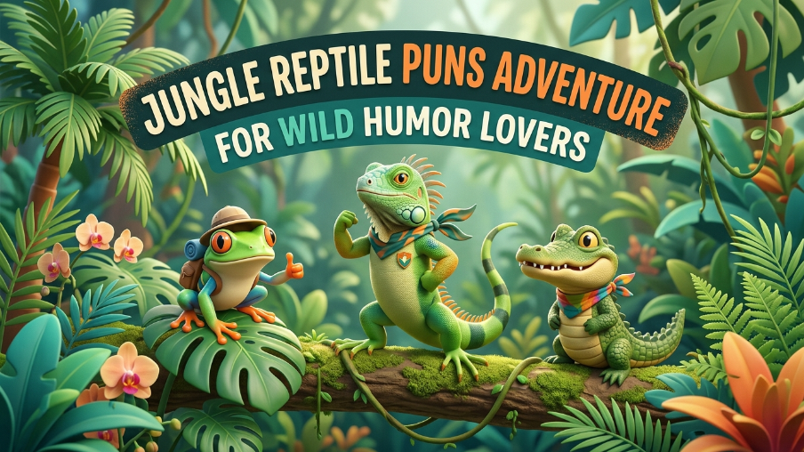 Jungle reptile puns adventure for wild humor lovers