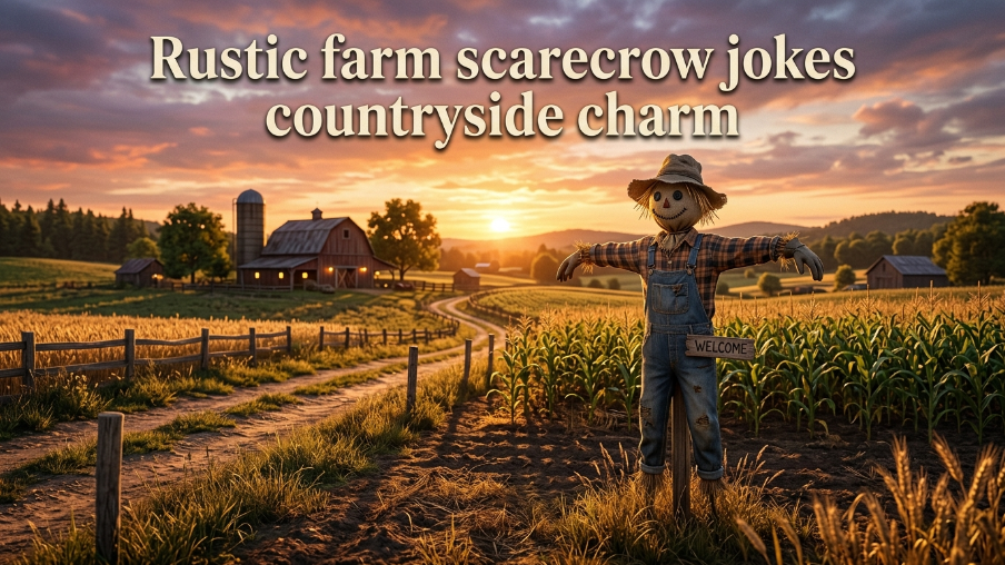 Rustic farm scarecrow jokes countryside charm