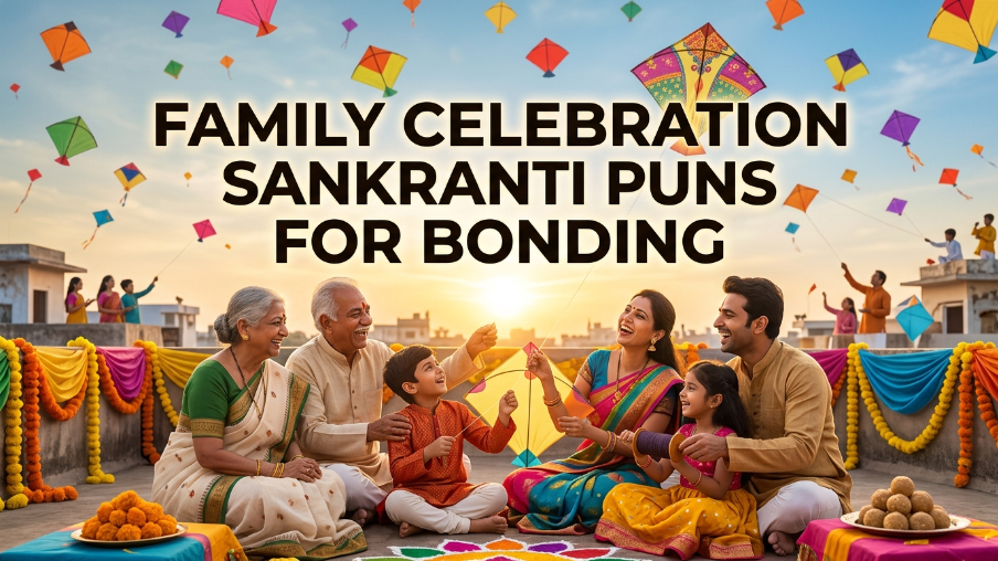 Family celebration sankranti puns for bonding