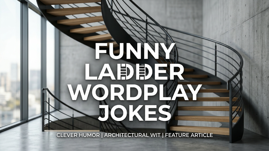 Funny ladder wordplay jokes