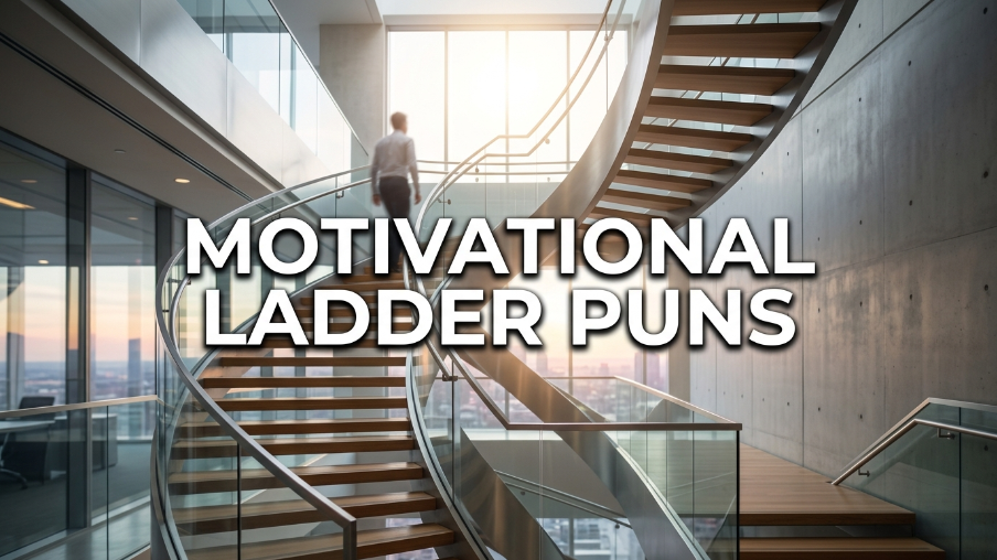 Motivational ladder puns