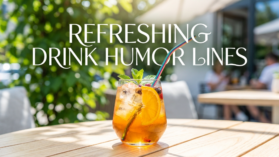 Refreshing Drink Humor Lines