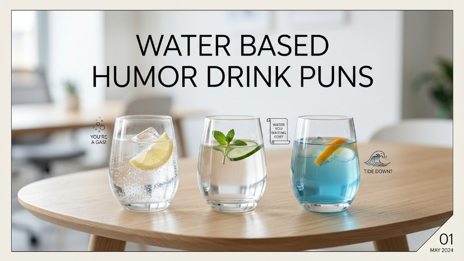 Water Based Humor Drink Puns